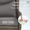 POCASSY Patio Swivel Chairs, Outdoor Wicker Swivel Glider Rocking Chairs with High Back and Thick Cushions for Porch Deck - 4 of 4