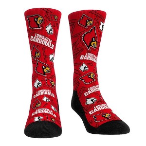 NCAA Louisville Cardinals - Microdot All Over Rock 'Em Socks - 1 of 1