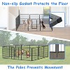 Dog Playpen Outdoor Extra Wide Panels, Heavy Duty Dog Fence with Doors Portable for RV Camping Yard - image 3 of 4