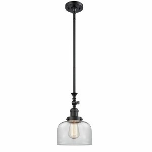 Bell - 1 Light Stem Hung Tiltable Mini Pendant In Industrial Style-14 Inches Tall and 8 Inches Wide - 1 of 1