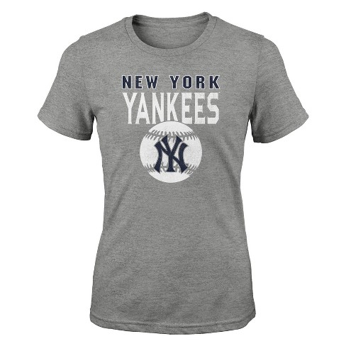Mlb New York Yankees Girls' Crew Neck T-shirt - Xl : Target