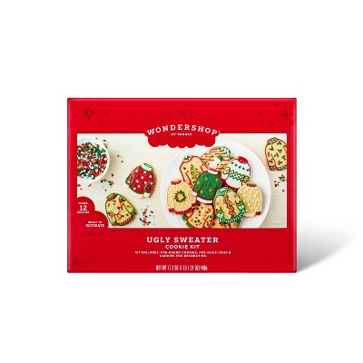 Holiday Ugly Sweater Cookie Kit - 17.2oz - Wondershop™