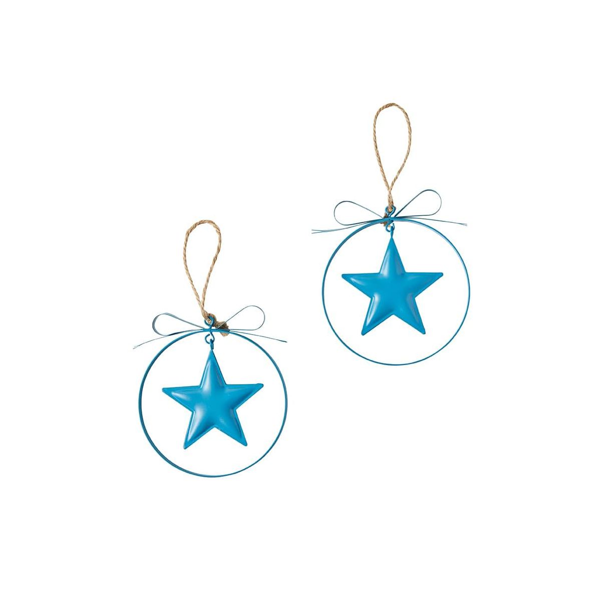The Lakeside Collection Hanging Metal Ornaments Set of 2 - - thumbnail 7