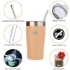 Healthy Human Stainless Steel Tumbler with Straw & Lid |(20oz, Papaya) - 2 of 4