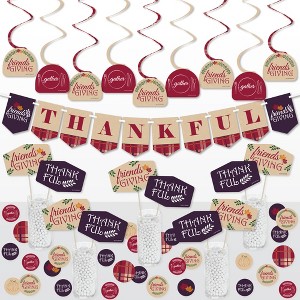 Big Dot of Happiness Friends Thanksgiving Feast - Friendsgiving Supplies Decoration Kit - Decor Galore Party Pack - 51 Pieces - 1 of 4