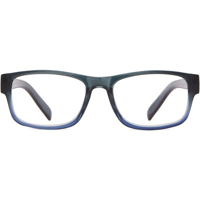 ICU Eyewear Screen Vision Rectangle Reading Glasses - Blue/Gray