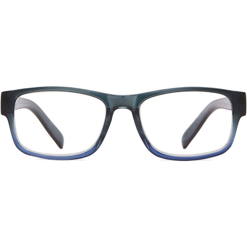 ICU Eyewear Screen Vision Rectangle Reading Glasses - Blue/Gray, 1 of 5