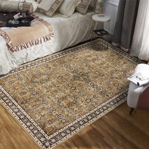 Vintage Distressed Rug Area Rug Washable Stain Resistant Indoor Floor Cover Backing Soft Bedroom Rug - 1 of 4