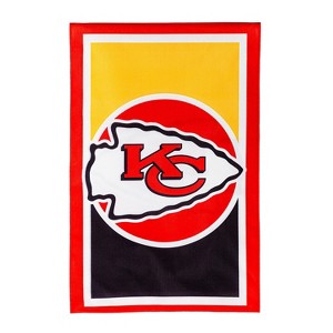 Evergreen Flag, DS New Burlap, Reg, Kansas City Chiefs - 1 of 4