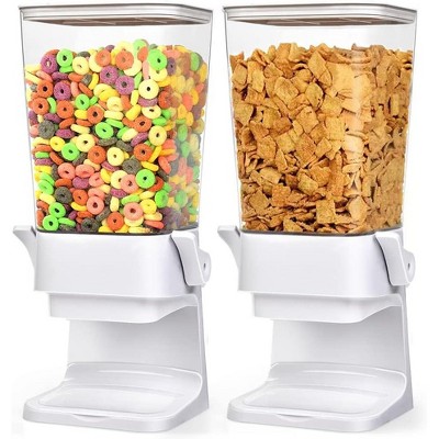 2 Pack 5.5 Qt Cereal Dispenser Countertop, Large Cereal Storage Container for Pantry Dry Food Snack Nut Candy