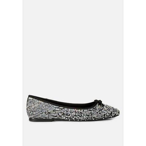 Обувь London Rag Womens Lettie Sequin Embellished Ballet Flats 7