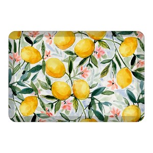kathy ireland® HOME Lemon Joy 20"x30" Anti-Fatigue Kitchen Mat - 1 of 2