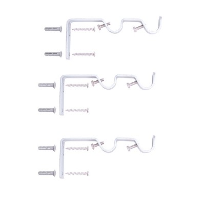 Adjustable Nickel Double Curtain Rod Conversion Kit