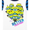 Minions Better Together Youth Black and Blue Stripes Short Sleeve Pajama Set - 3 of 3