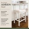 Maven Lane Adrien Backless Saddle Kitchen Stool - 2 of 4