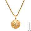 Steeltime 24" Men's 18k gold plated stainless steel and simulated diamonds basketball pendant - 3 of 4
