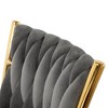 KTMBDW Modern Velvet Dining Chairs Living Room Chairs Upholstered Side Chair with Metal Legs for Dining Room Living Room - 3 of 4