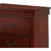 ORRD Rustic 2-Drawer Wooden Nightstand, Bedside Table with Paneled Feet for Bedroom or Living Room - 4 of 4