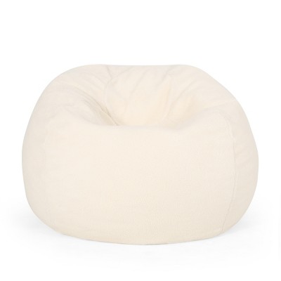 Vynxaria Kavel 3-Foot Rounded Bean Bag - Stylish Comfort for Every Space
