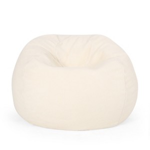 Vynxaria Kavel 3-Foot Rounded Bean Bag - Stylish Comfort for Every Space - 1 of 4