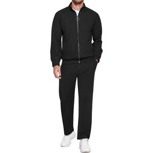 COOFANDY Mens 2 Piece Tracksuit Casual Sweatsuits Full Zip Track Suits Jogging Athletic Suit Sets - 1 of 4