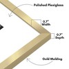 Americanflat 16x20 Picture Frame with Polished Plexiglass - Use as 6x8 Frame with Mat or Display 16x20 Photo Without Mat - Gold - 3 of 4
