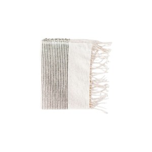 Slickblue Cotton Hand Towel with Ribbed Stripes, Handwoven Washable Kitchen or Bathroom Towel, 21x27, 4 Color Options - 1 of 4