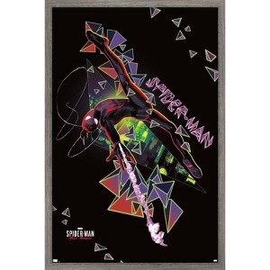 Trends International Marvel's Spider-Man: Miles Morales - Jump Framed Wall Poster Prints - 1 of 4