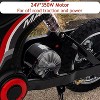 Acekool 24V Kids Ride-On Dirt Bike with Hydraulic Suspension, 3 Adjustable Speeds & Max Load 135 lbs - 4 of 4