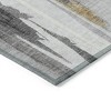 Black And Gold Abstract Washable Indoor Outdoor Area Rug - 4 of 4
