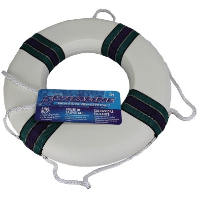Photo 1 of Swimline 18" Lifeguard Swimming Pool Floating Safety Ring Buoy, White | 89870