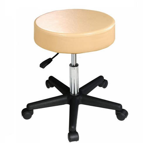 Master Massage Beauty Rolling Swivel Hydraulic Massage Stool Cream