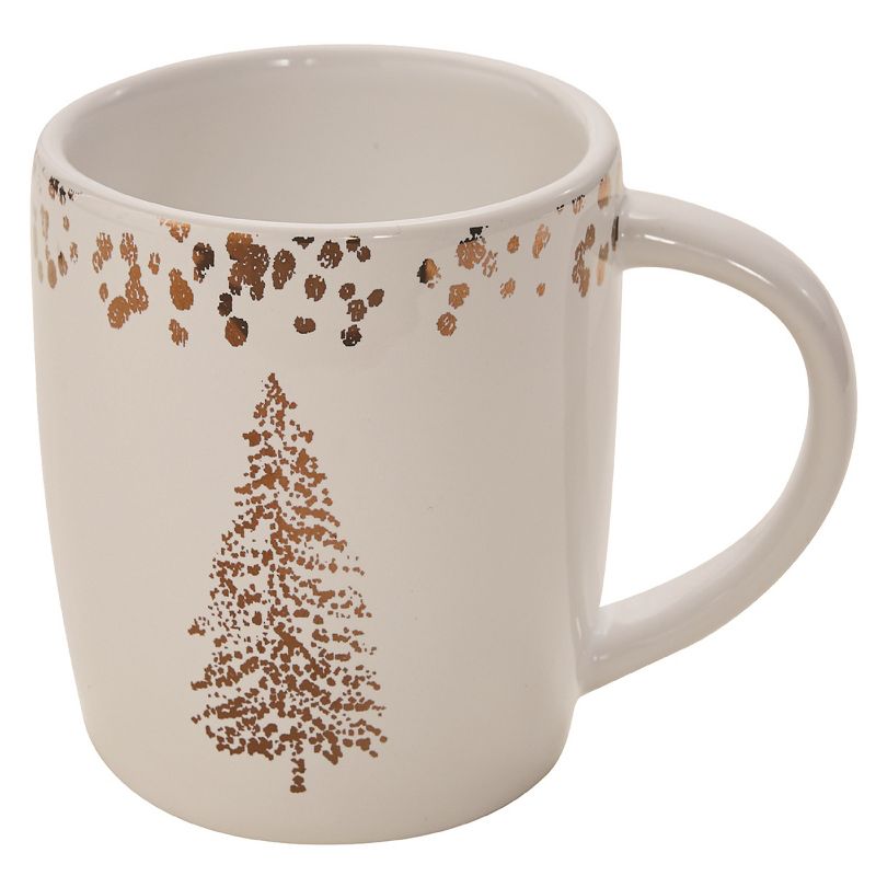 Split P Golden Christmas Mug Set - White, 1 of 4