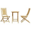 vidaXL Bistro Set Natural Bamboo Medium Foldable Bistro Set - 4 of 4
