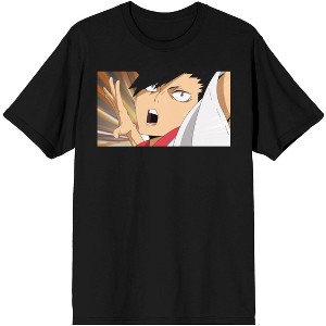 Haikyu Season 1 Tetsuro Kuroo Men's Black Graphic Tee - 1 of 1