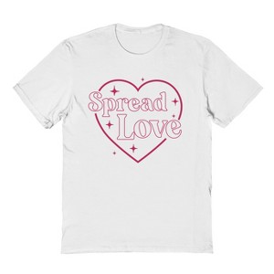 Social Collective Men's Spread Love  Valentines Day Short Sleeve Graphic Cotton T-Shirt - 1 of 3
