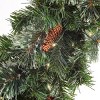 36" Prelit Battery Operated LED Glistening Pine Artificial Wreath White Lights - National Tree Company - image 3 of 4