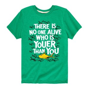 Boys' - Dr. Seuss - No One Is Youer Than You Short Sleeve Graphic T-Shirt - 1 of 4