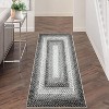 Braided Printed Runner Rug Washable Non-Slip Boho Accent Rug for Hallway, Living Room, Bedroom, Kitchen - 2 of 4