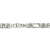 Black Bow Jewelry Mens 7.75mm Sterling Silver Solid Figaro Anchor Chain Bracelet - image 3 of 4