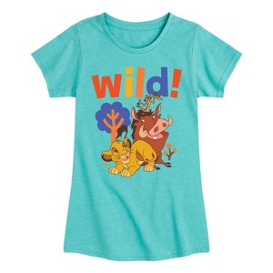 Girls' - Disney - Wild! Fitted Short Sleeve Graphic T-Shirt - 1 of 4
