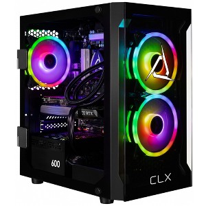 CLX SET Gaming PC TGMSETRTA4206BM - Intel Core i7 14700KF 3.4GHz 20-Core, 32GB DDR5, GeForce RTX 4060 Ti 16GB, 1TB NVMe M.2 SSD, 4TB HDD, WiFi, Win 11 - 1 of 4