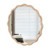 Kumasinova Wave Wood Bathroom Vanity Mirror,Wall Mirror with HD Glass,Rustic Decorative Mirror for Living Room,Bedroom,Bathroom - 2 of 4