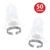 Beistle Whiteout New Year Tiaras, One Size Fits Most, Pack of 50 - 2 of 4