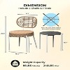 GustoWave 3-Piece Rattan Bistro Set, All-Weather Patio Furniture For Porch/Lawn/Garden - 3 of 4