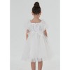 2Bunnies Girls Babydoll Sequin Bodice Tulle Bow Princess Dress - 4 of 4