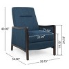 Upholstered Push-Back Recliner Chair,Modern Accent Chair with Birch Wood Frame for Bedroom or Office-Maison Boucle - 4 of 4