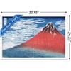 Trends International Fine Wind, Clear Morning by Katsushika Hokusai Framed Wall Poster Prints - 3 of 4