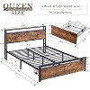 Streamdale Queen Size Storage Bed with LED Lights & Charging Station - 4 of 4