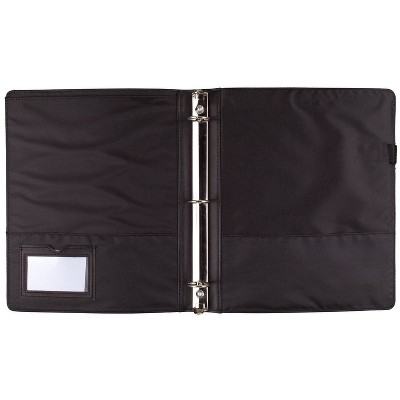 Cambridge 1&#34; Professional Clear View 3 Ring Binder Black